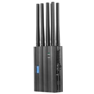 China 8 frequency band portable mobile phone signal jammer GSM 3G 4G GPS signal jammer wifi LOJACK signal blocker factory