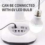 12inch Solar Table Fan AGM 12V 5Ah Solar Battery Charger Fan 18W