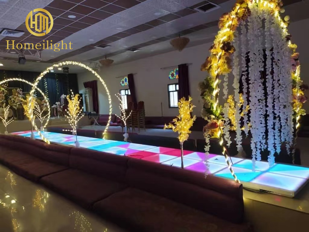 G144 Light Source and Support Dimmer DMX RGB Dance Floor for Stage Disco Night Club T Show