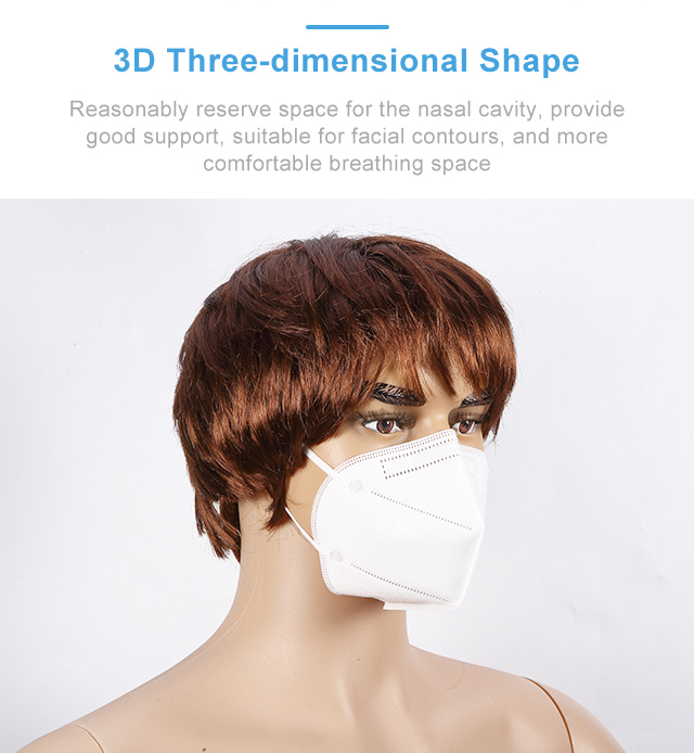 Mascarilla China en 149 5 ply disposable facial filter protect dust kn95 mask