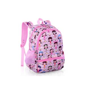 China Cartoon Character Printed School Rucksack Bags Pink Recyclable For Kids factory
