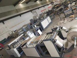China PP Woven Bag Making Machine Sugar Cement Bags Slitting Forming Cutting Sewing factory