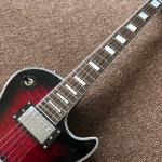 Chinese Electric Guitar with CHROME Hardware, Vintage red burst Quilted Maple
