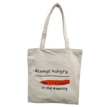 Customized Color Eco-friendly Cartoon Fashion Printed Tote Bag for Women's