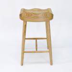 Rubber Wood Frame Antique Solid Wooden Bar Chair Stools for Bar Table in Mail