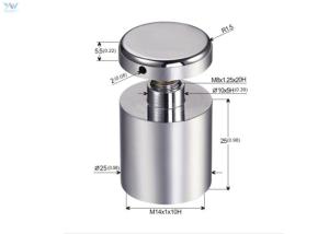 China Aluminium Cable Display Components Anodized Silver Finish Sign Standoff factory