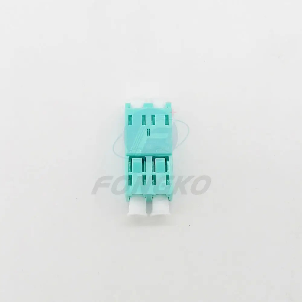 OM3 Coupler Plastic LC To LC Duplex Adapters Optical Fiber Connector Adapter