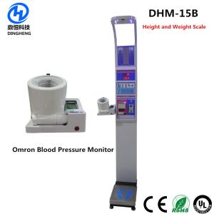 China Height Weight BMI Blood Pressure Machine , High Precision Weight And Height Scale factory