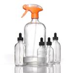 30ml 50ml Empty Cosmetic Designer Unique Glass Liquid Lotion Oil Bottle With