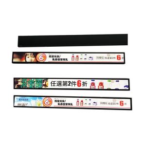 High Resolution Indoor Slim Shelf LCD Display Tablet Digital Signage Supermarket