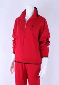 China Red fitness sportswear factory