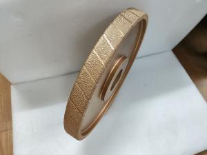 China 400mm Rough Grain Vacuum Brazed Diamong Wheel D25/30 Grinding Wheel For Cast Iron factory
