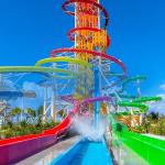 Large Water Park Equipment Fiberglass High Speed Combination Slides