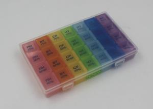 China Multifunctional One Month Plastic Pill Box Drug Container For Family factory