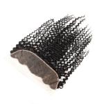 Kinky Curly Brazilian Body Wave Lace Closure Unprocessed Human Hair