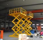 Stable And Safe Stationary Hydraulic Scissor Lift For Cargo Transportation