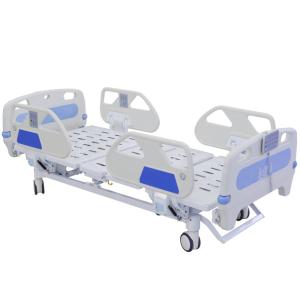China 2150MM 250KGS Five Functions Electric Hospital Bed For Patients ICU Use factory