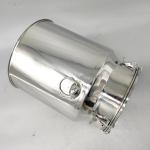Polished 11L Stainless Steel Milk Can sanitary For Storaging