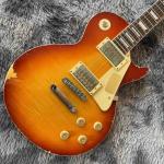 Custom Grand G-LP Les Paul Relic Finishing Style Electric Guitar Cherryburst
