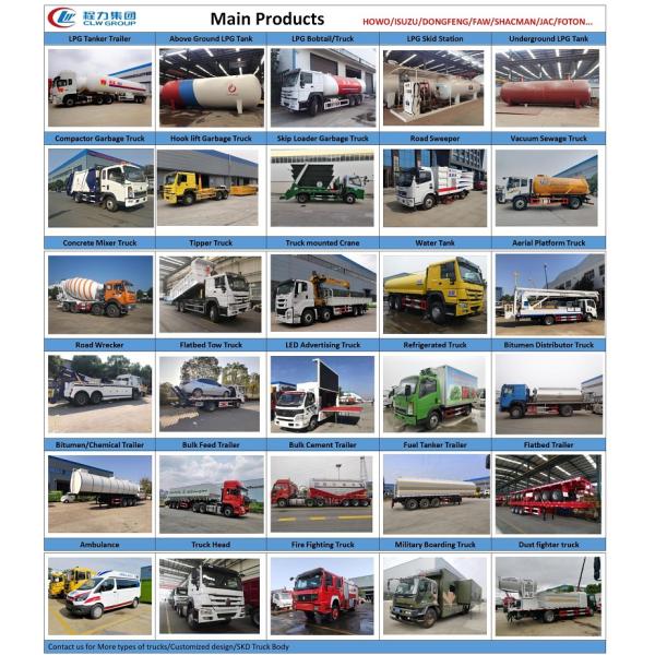 RHD Howo 8M3 10M3 Skip Loader Container Garbage Truck