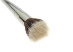 Stainless Metal Handle Concealer Foundation Makeup Brush With Gold Aluminum