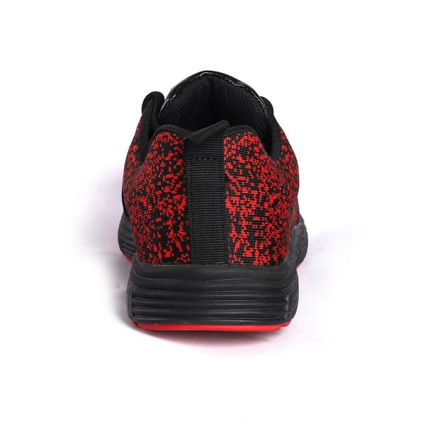 Shengjie Red Fly Knit Footwear Puncture Resistant MD Outsole Work Boots Shock Absorption Breathable Safety Shoes