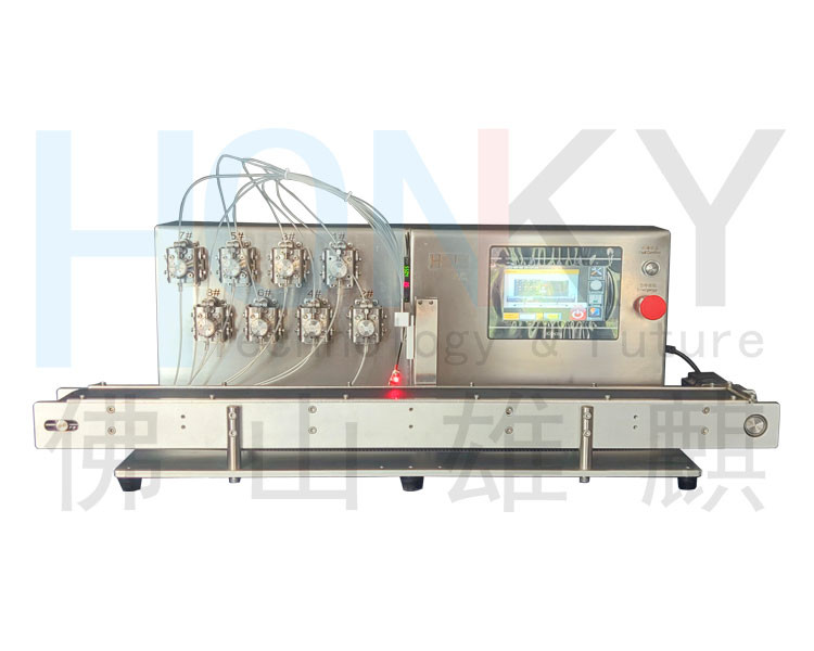 Diagnostic Reagent Liquid Filling Machine Line Type 550W For Antigen Rapid Test Kit