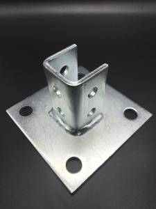 China Cast Iron Unisrut Fittings Galvanized Metal Post Base Brackets factory