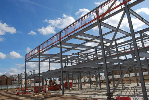 Metal Industrial Lightweight Steel Frame Construction Buildings Prefabricated