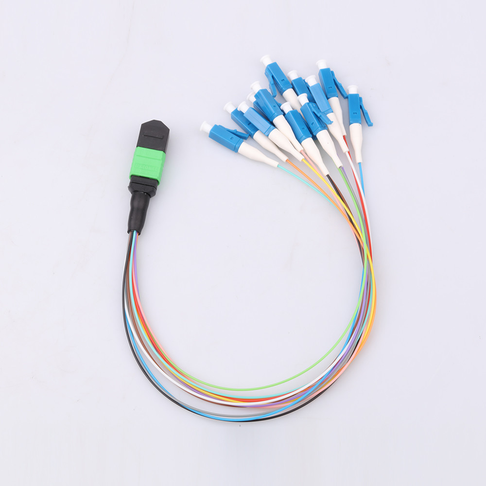 Ribbon Type Mpo Fan Out Cable SM MM High Reflection Loss With APC