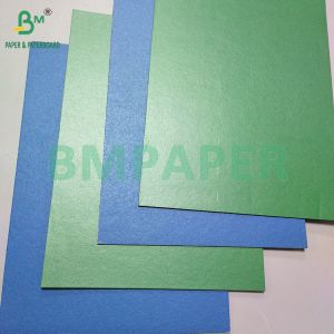 China 1.2MM Glossy Coated High Stiffness Green Laminated Gray Board on sale