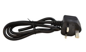 China Black British Laptop Power Cord High Temperature Resistance With High Safety factory