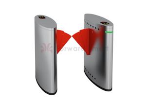 China SS304 Compact Small Pedestrian Security Flap Barrier Turnstile factory