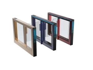 China Transparent Arm Swing Barrier Turnstile Servo Motor For Office Building factory