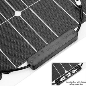 Marine Lightweight Rigid Solar Panels Semi Flexible Solar Modules 70W 110W 160W