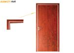Curved Flowers PVC Finished Thickness 45mm Plain Wooden Door
