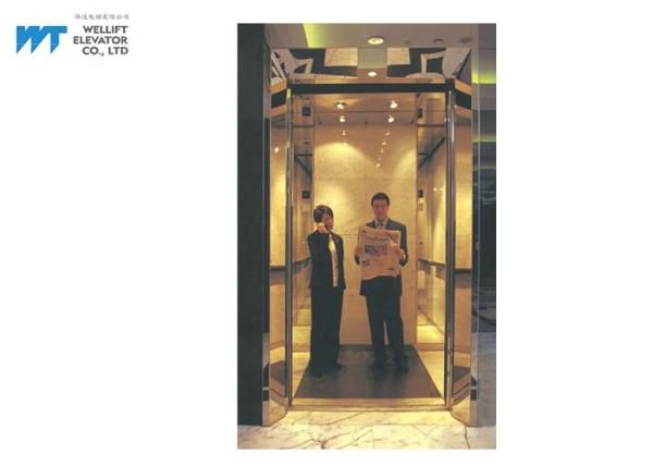 2.8M Height Cabin Electric Passenger Lift , 2.4M Height Landing Door Traction
