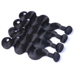 China Unprocessed Human Brazilian Weave Bundles , Soft And Smooth Deep Wave Curly Hair factory