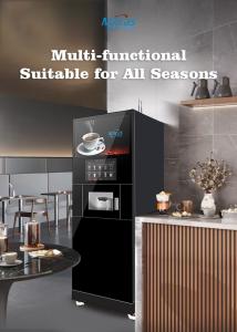 China Freshly Ground Free Standing Commercial Coffee Machine With Cloud Service factory