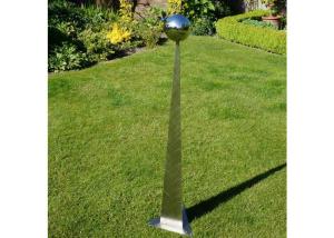 China Custom Size Stainless Steel Art Sculptures Modern Metal Garden Ornaments factory
