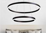 Lighting Area 25m2 Acrylic Aluminum Modern Circular Ring Chandelier