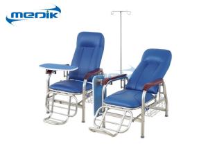 China Adjustable Hospital Furniture Chairs Patient Transfusion Chair With IV Pole factory