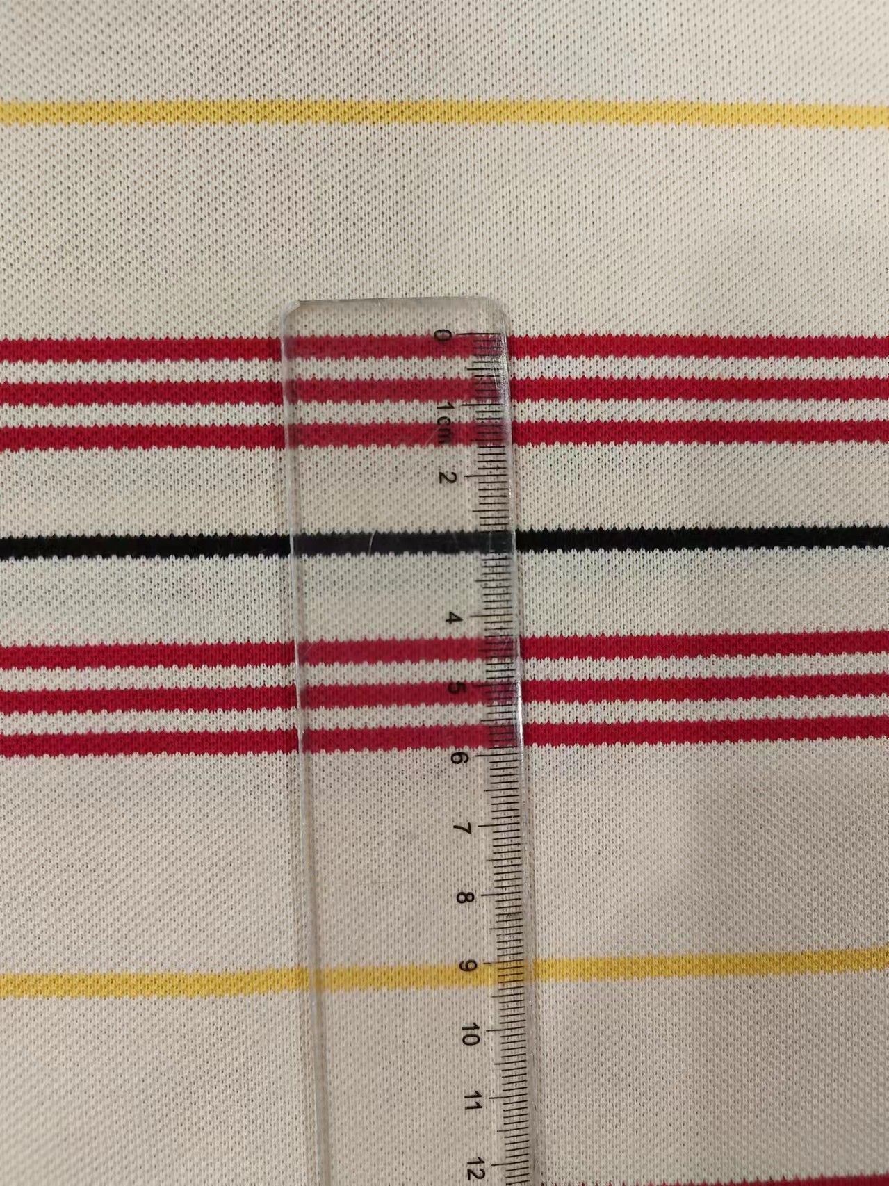 Breathable And Durble Sweat-Absorbent Striped Knit Fabric For Polo Shirt