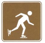 Tourist Attractions Brown Travelling Sign Reflective Film Sheet and Aluminum