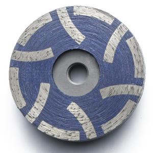 China 6 inch Diamond Grinding Wheel Stone Grinding Tools Radial Cup Wheel With 6 Segments factory