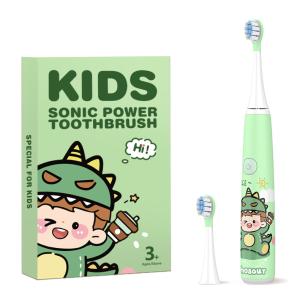China Rechargeable Cartoon Smart Children Waterproof Electric Toothbrush for 3-13 Year Old Kids factory
