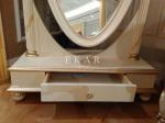Home Mirrored Dresser Drawers Dressing Room Nostalgic Mirrors Wood Overlay