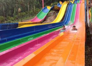 China Custom Racing Side By Side Water Slide factory