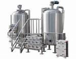PLC Control 2000L Large Beer Brewing Equipment Stainless Steel SUS304 Steam