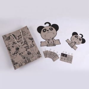 Custom Size Recycled Paper Hang Tags CMYK Printing For Garment Display